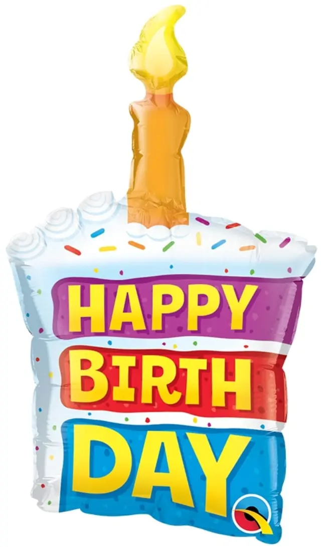 Μπαλόνι Φοιλ Μίνι Σχήμα 14 Birthday Cake & Candle / 36 εκ