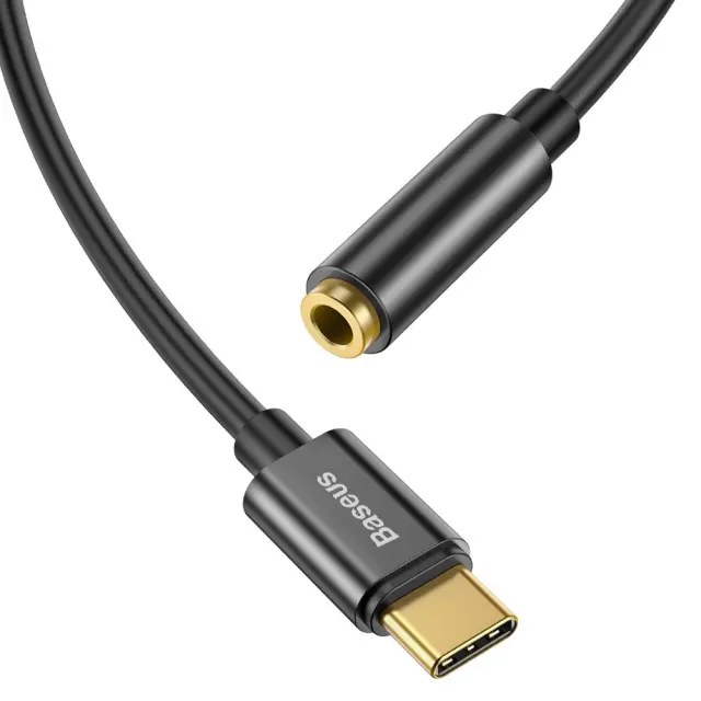 Baseus L54 Adapter for USB-C Headphones / Mini Jack 3.5mm Black (CATL54-01) 2