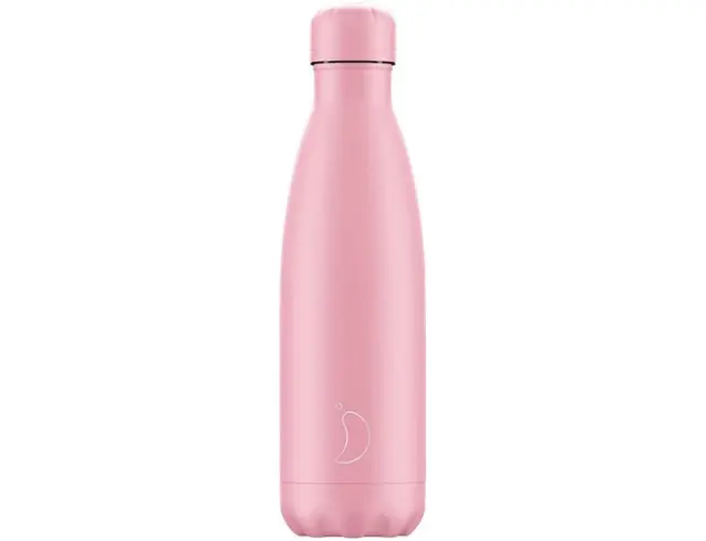 Mπουκάλι Θερμός Chilly's με χωρητικότητα 750ml και διατήρηση θερμοκρασίας 12h ζεστό / 24h κρύο - Pastel Pink