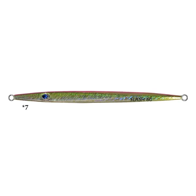 Πλάνος Pregio Slash 60–100gr Slim Σχεδίαση με UV Χρώματα για Shore Jigging 60gr #7
