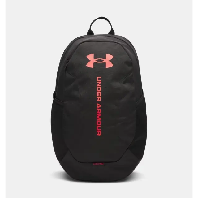 Under Armour Adult Hustle Lite Backpack Μαύρο - Κόκκινο 6000399-002 (Under Armour) - One Size