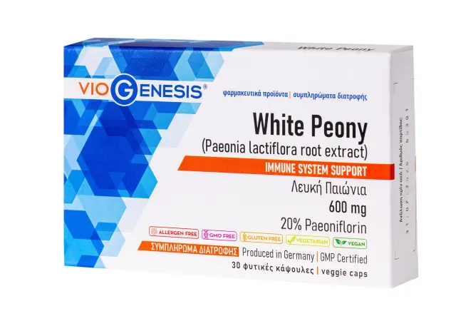VioGenesis | VWhite Peony 600 mg | 30 caps