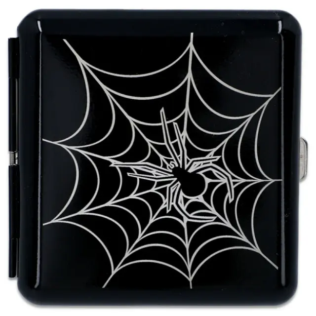 Ταμπακιέρα Μεταλλική Spider - Μαύρη
