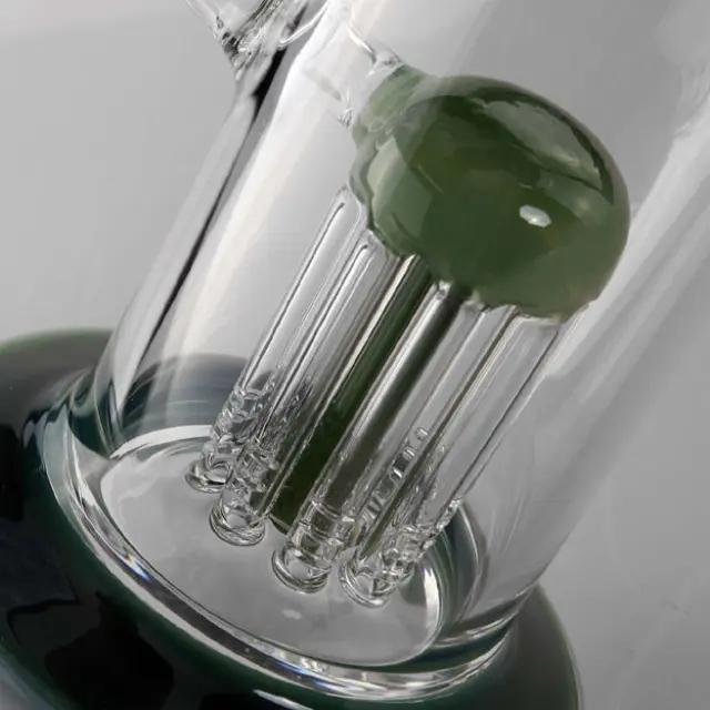 Γυάλινο Bong Percolator Green - 26cm 2