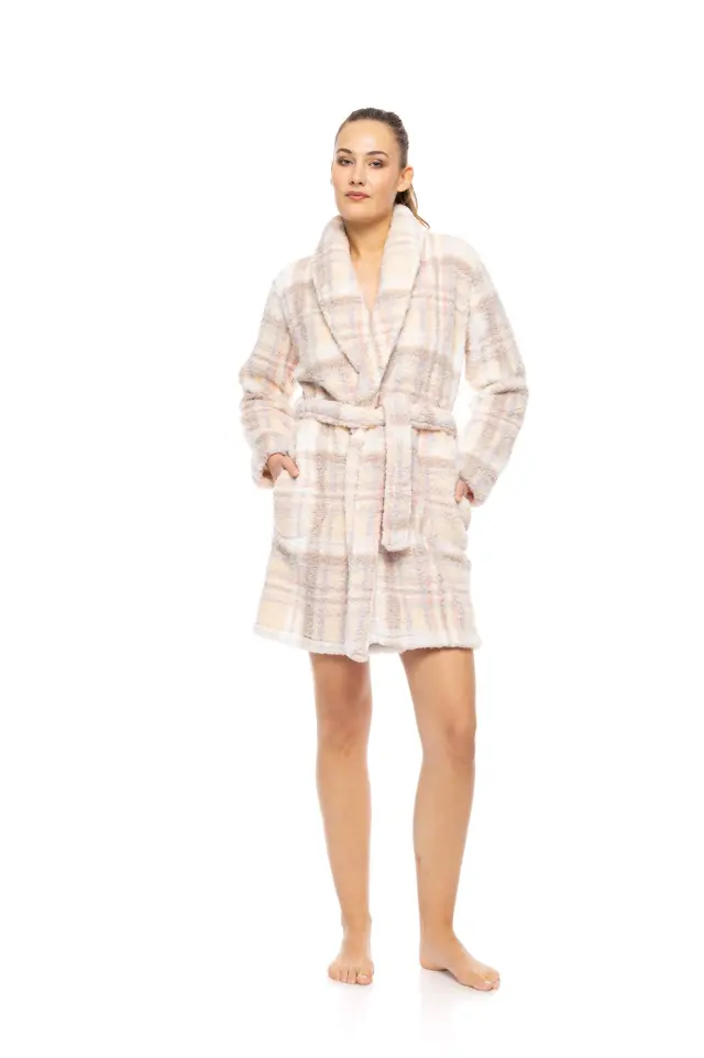 W1885 - Type - ROBE FLEECE SOFT PLAID
