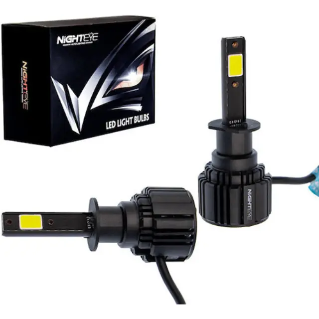 Nighteye Λάμπες Αυτοκινήτου & Μοτοσυκλέτας H1 LED 6500K Ψυχρό Λευκό 12-24V / 32V 72W 2τμχ A315-S4-H1 2