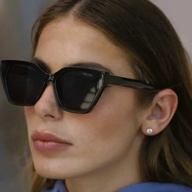 Ghetto Cat Eye Sunglasses Black Frame For Women 2