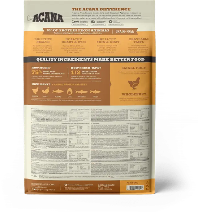 Acana Wild Prairie Ξηρά Τροφή Γάτας με Κοτόπουλο & Γαλοπούλα - 340gr 2