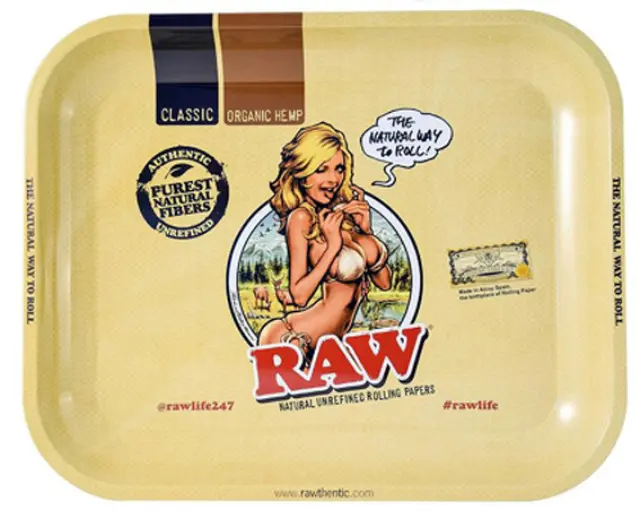 Raw Rolling Tray Δίσκος «Raw Girl» Large (27x33cm)