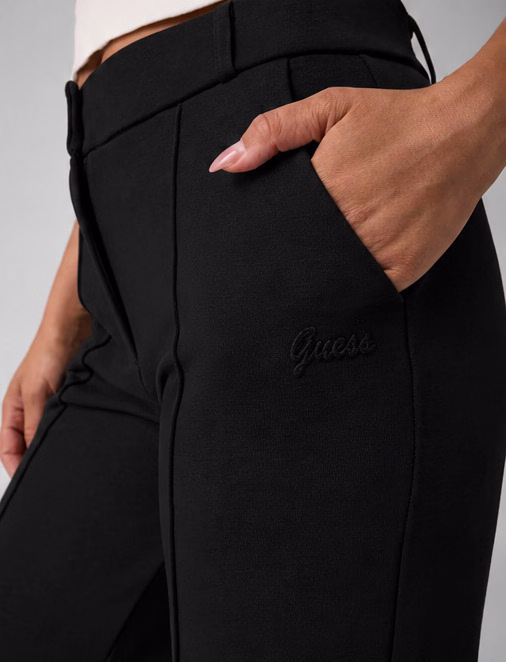 GUESS Μαύρο Παντελόνι wide leg Μαύρο - XL 2