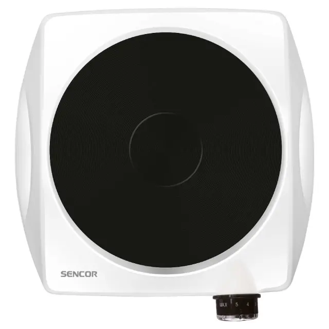 Φορητή Εστία Μονή 1500W 18cm Sencor SCP 1503WH-EUE4 Λευκή 3
