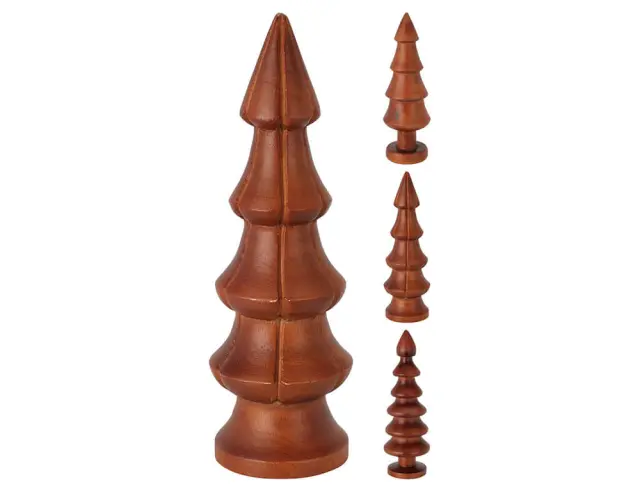 Ξύλινο διακοσμητικό δέντρο Mango wood, 8x24cm, Walnut, σε 3 επιλογές σχεδίου A68100250 2