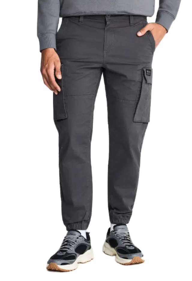 Funky Buddha ανδρικό cargo jogger από ελαστικό βαμβακερό twill FBM014-030-02-3 2