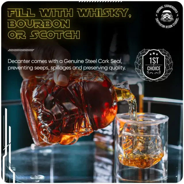 ThumbsUp® Stormtrooper 3d Helmet Whisky Decanter 2