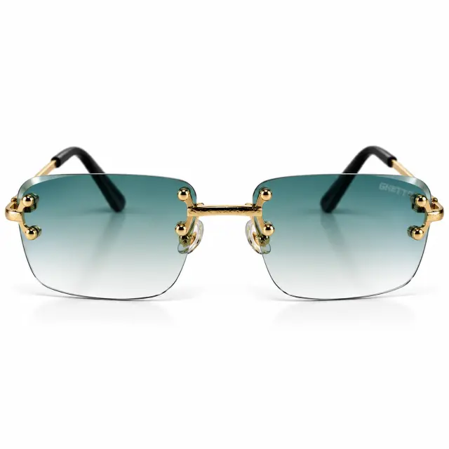Ghetto Palette Sunglasses – Teal Gold | Unisex