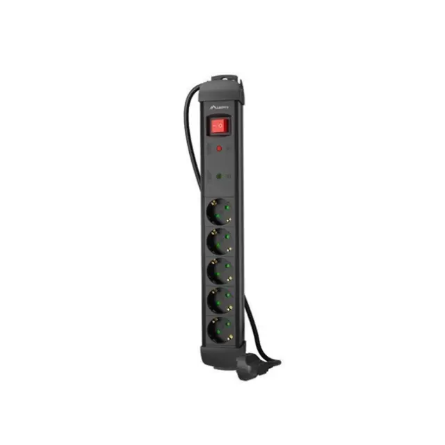Lanberg Power Strip SP1 3m 5x Schuko Black (SP1-05F-0300-BK)