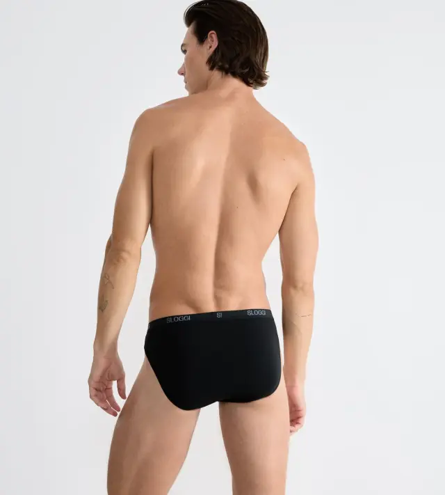 Sloggi Ανδρικό Εσώρουχο Basic Mini, Χρώμα Μαύρο 3
