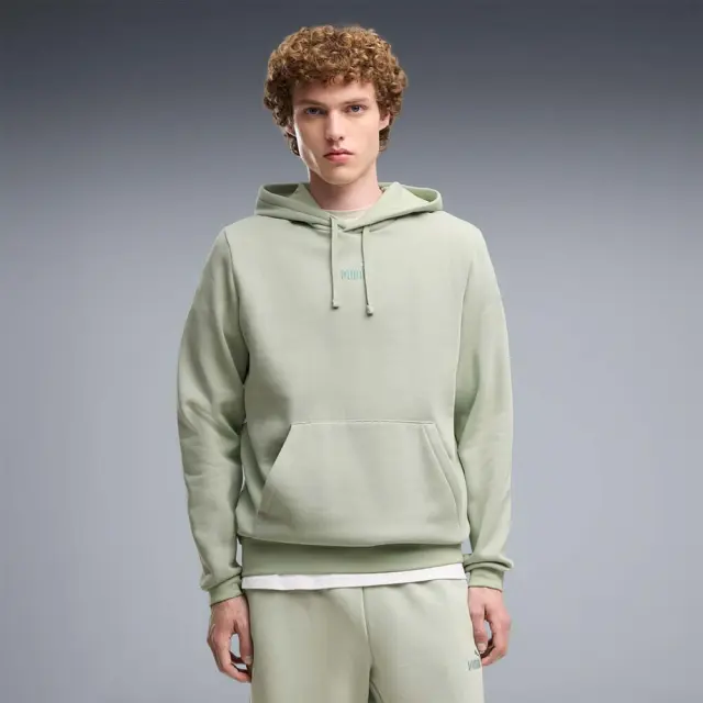 Puma Men's Essentials Small No1 Logo Centered Fleece Hoodie Πράσινο Ανοιχτό 692914-28 (Puma)