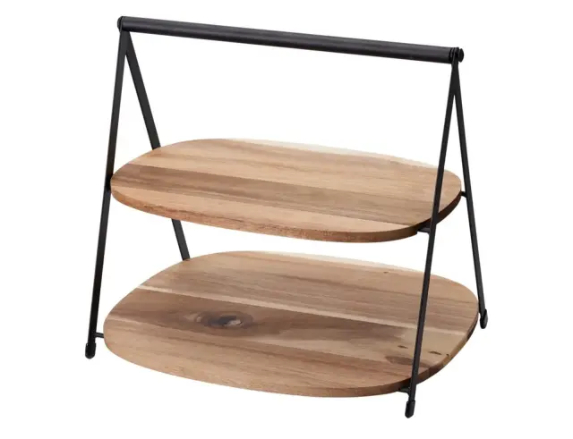 Εταζέρα Excellent Houseware με 2 επίπεδα και διαστάσεις 27x25x25cm - Απόχρωση Ξύλου 210001650 3