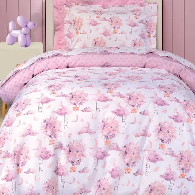 Σετ Παπλωματοθήκη 160x240 Μονή Greenwich Polo Club Essential 8864 Pink 100% βαμβακερό 2
