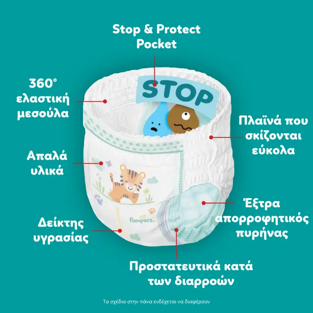 Πάνες Pampers Pants Monthly Pack No4 186τεμ 2
