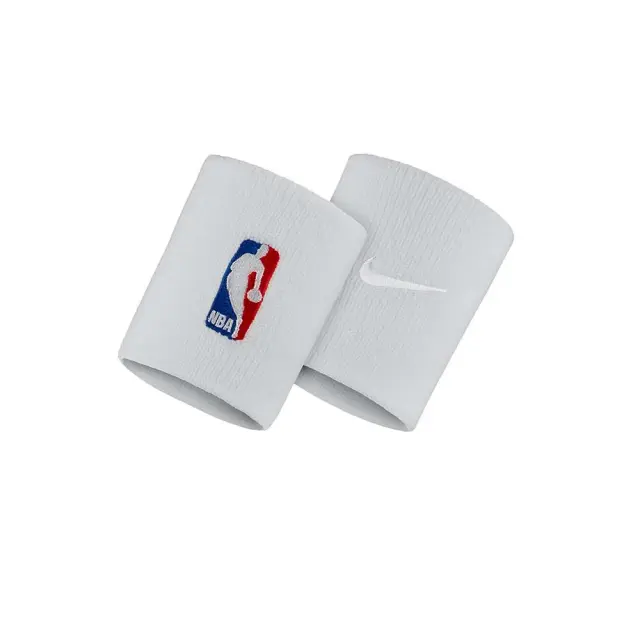 Nike Adult Unisex Elite NBA Wristbands Άσπρο N.KN.03-100 (Nike) - One Size