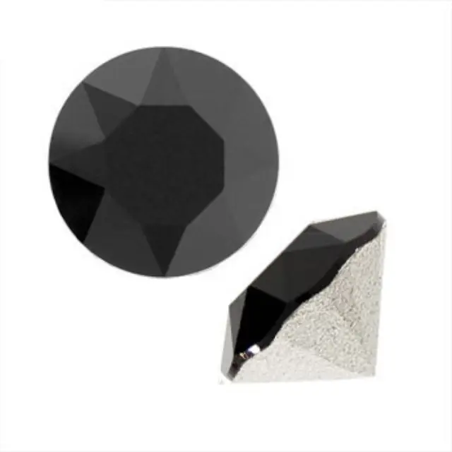 Swarovski 1088 Xirius Chaton Jet PP14 Ø2x1.25mm ~72τεμ