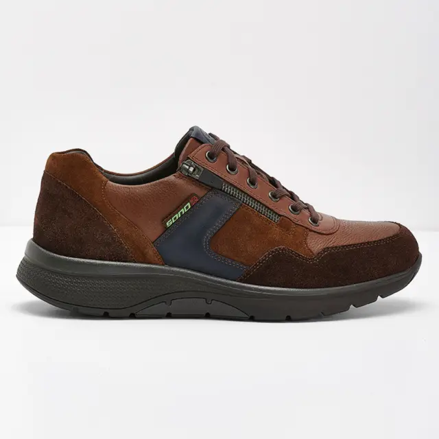 Mephisto/Sano Sneakers Ανδρικό δέρμα/δέρμα Nubuck Καφέ SAN/AMORY D/BROWN - 44