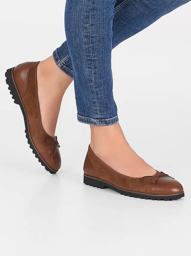 Gabor Μπαλαρίνες Γυναικείο δέρμα Nubuck Καφέ GAB/74100 28-NEW WHISKY - 35,5 2