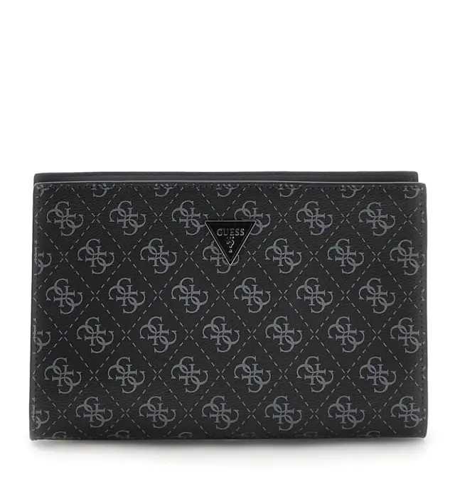 Τσαντάκι Χειρός GUESS Milano Clutch HMMILOP6157 Μαύρο