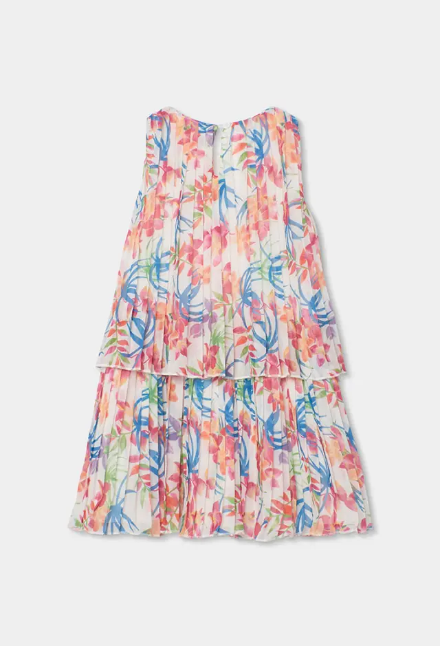 Boboli Chiffon φόρεμα με τύπωμα για κορίτσι 763017-9846 2
