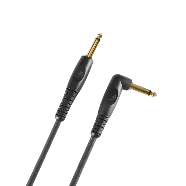 D'Addario PW-GRA-10 Custom Καλώδιο Οργάνων Γωνία 1/4 Mono Jack - 1/4 Mono Jack 3m Μαύρο
