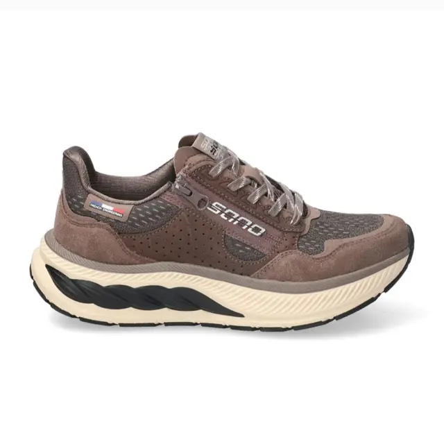 Mephisto/Sano Sneakers Γυναικείο δέρμα/ύφασμα Καφέ SAN/THALIA ICE/BROWN - 41