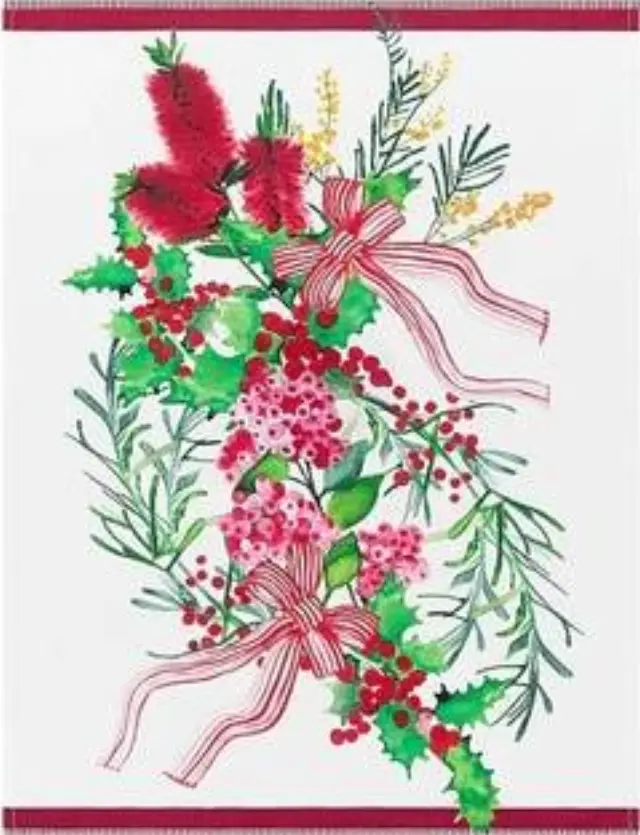 Maxwell & Williams Festive Flor Cotton Towel Πετσέτα Βαμβακερή σε Κουτί Δώρου