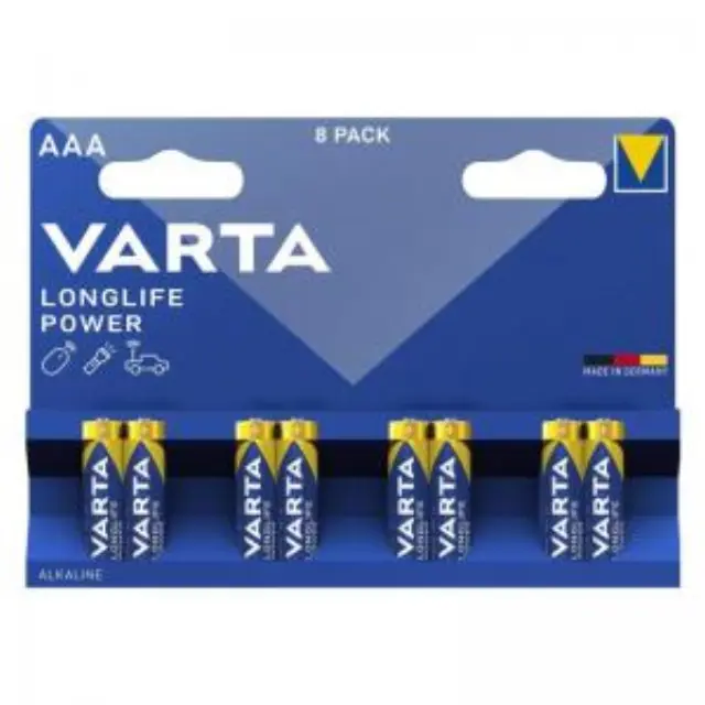 Μπαταρία Alkaline Varta Longlife Power AAA LR03 Plastic Free (8 τεμ.) N68839 3