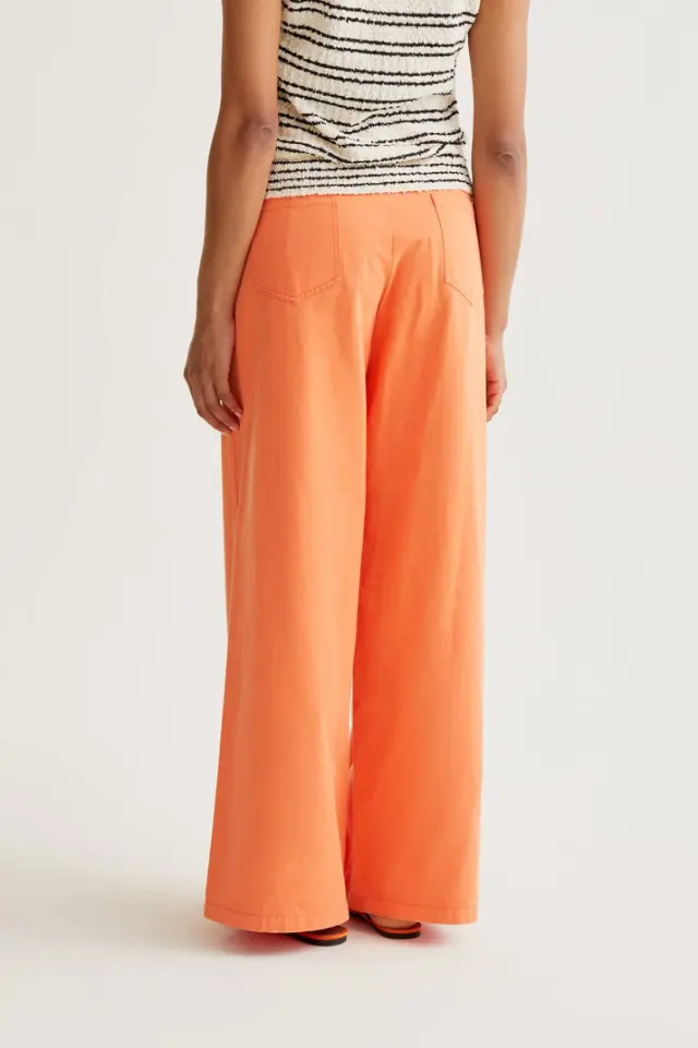 COMPANIA FANTASTICA WIDE-LEG TROUSERS (61C/11042-ORANGE) - XS 3
