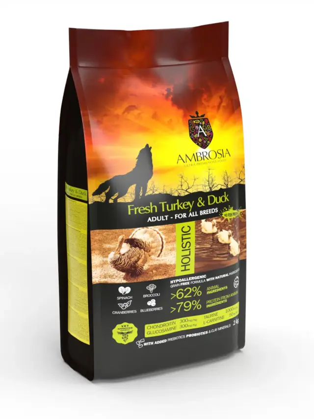 Ambrosia Fresh Turkey & Duck Adult All Breeds για Ενήλικες Σκύλους 12kg 3