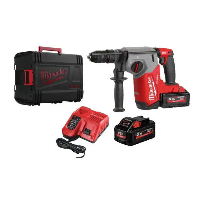 Milwaukee 4933478889 - Περ/κο Σκαπτικό Πιστολέτο Μπαταρίας M18 FHX-552X MW σε Βαλίτσα Μεταφοράς με Φορτιστή και 2 Μπαταρίες 5,5Ah (2x5,5Ah)