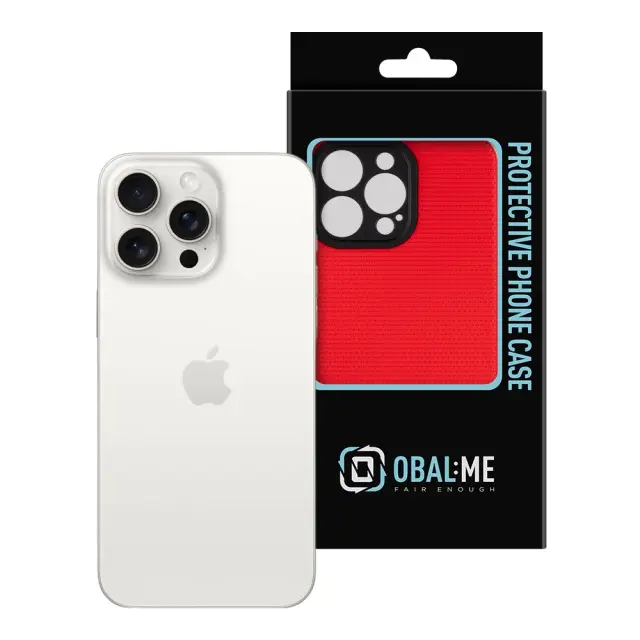 OBAL:ME NetShield Cover for Apple iPhone 15 Pro Max Red 3