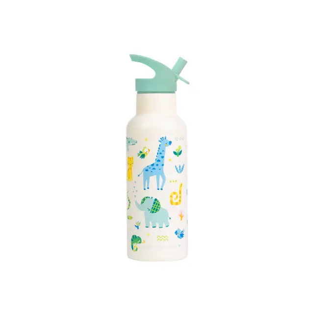 Παγούρι Ανοξείδωτο Διπλό Τοίχωμα Α Little Lovely Company XL Jungle 500ml DBSXJU105 2