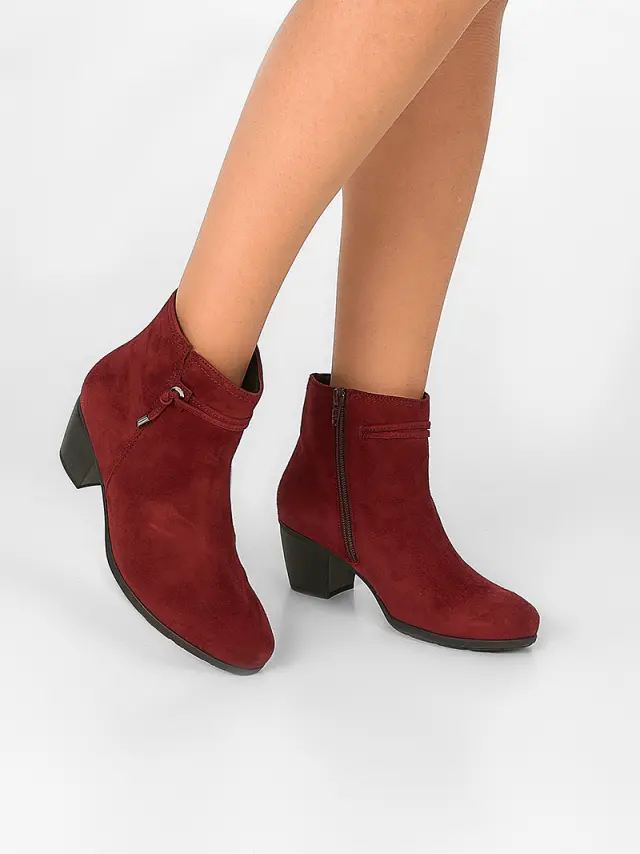 Gabor Μποτάκια Γυναικείο δέρμα Nubuck Μπορντώ GAB/55522 15-BORDEAUX - 40 2