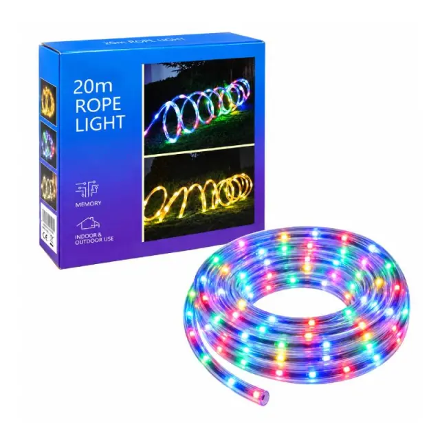 Φωτοσωλήνας LED RGB 20m με Εφέ Φωτισμού – RGB LED Rope Light 082383