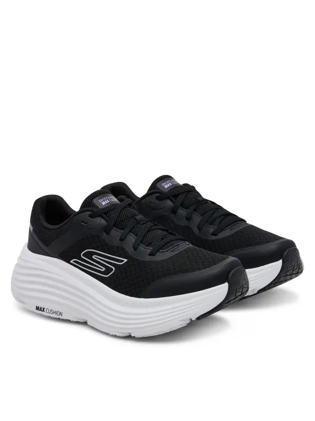 Skechers Max Cushioning Γυναικεία Sneakers Μαυρο / Ασπρο 129470-BKW - 41 2
