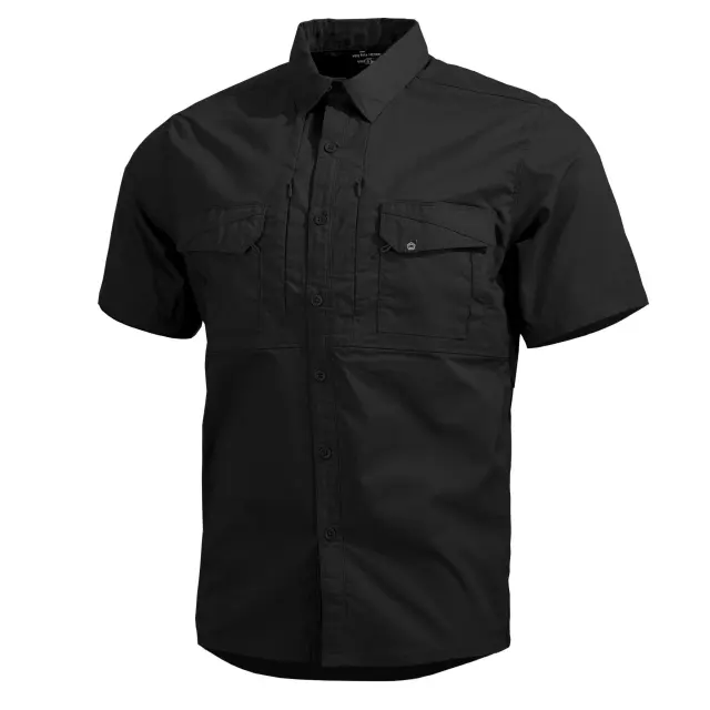 PLATO SHIRT SHORT K02019-SH 01-Black