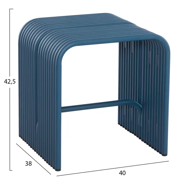 ΣΚΑΜΠΟ FB96325.08 ΑΛΟΥΜΙΝΙΟ ΣΕ ΜΠΛΕ ΧΡΩΜΑ 40x38x42,5Yεκ. 2