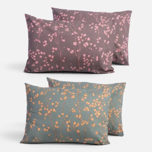Μαξιλαροθήκη Floriva 52x72 Nef Nef Homeware, 100% ΒΑΜΒΑΚΙ - GREEN (039720) 2