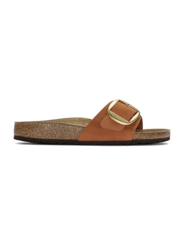 Birkenstock Πέδιλα Γυναικείο δέρμα Nubuck Πορτοκαλί BIR/MADRID BIG BUCKLE 1022709 PECAN 3