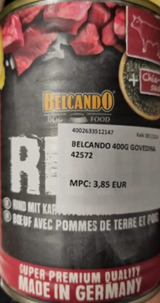 Belcando Υγρή Τροφή Σκύλου με Βοδινό και Πατάτες Χωρίς Σιτηρά σε Κονσέρβα 400gr
