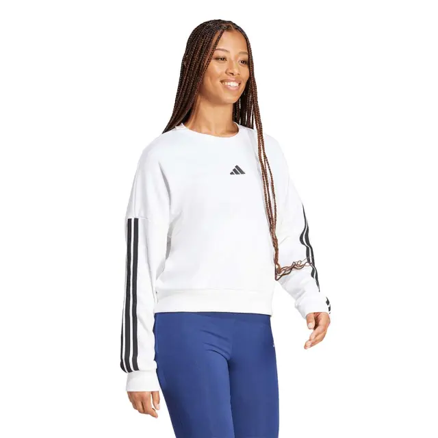 adidas Sportswear Women's 3Stripes French Terry Sweatshirt Άσπρο JD5285 (adidas Sportswear) 3