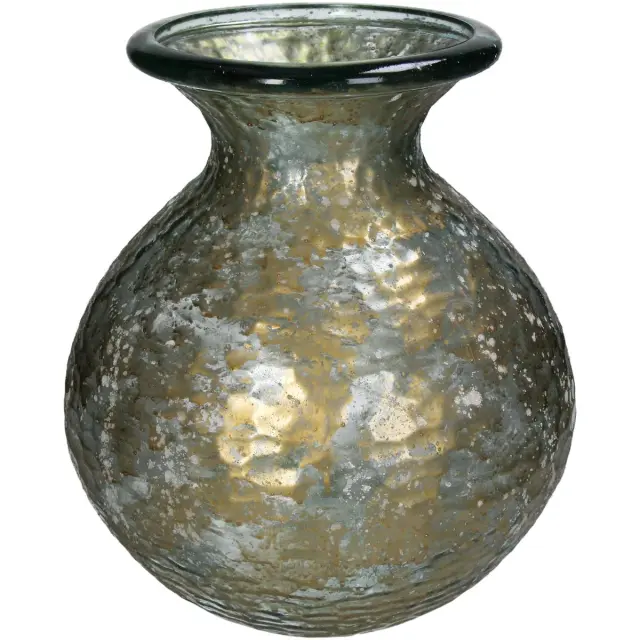 Βάζο Χρυσό Ανακυκλωμένο Γυαλί 29x29x33cm